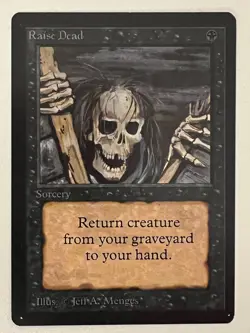 Magic the Gathering MTG Beta Raise Dead NM (Beta Bob) - Image 1