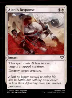 Ajani's Response 6 Common Secrets of Strixhaven Magic: The Gathering Near Mint - Image 1