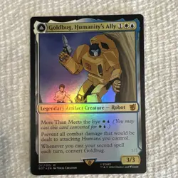 MTG Transformers Goldbug, Humanity's Ally Scrappy Scout 011/015 Foil EN - Image 1