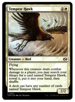 Tempest Hawk - #0031 (TDM) Tarkir: Dragonstorm Common MTG - Image 1