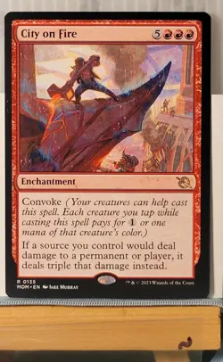 Mtg CITY ON FIRE NM MOM 0135 -Argo- - Image 3