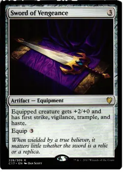 Sword of Vengeance 228 R Commander 2017 NM MTG - Image 1
