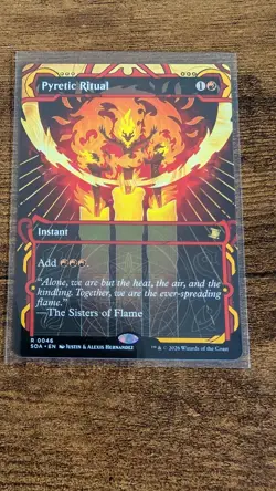 Pyretic Ritual Secrets of Strixhaven: Mystical Archive Regular 46 Rare Magic MTG - Image 1