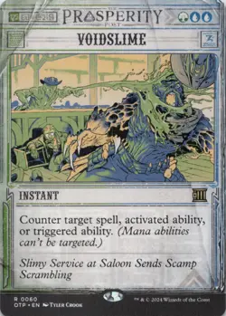 MTG Voidslime Normal NM Outlaws of Thunder Junction OTJ Breaking News Magic - Image 1