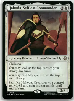 MTG Hakoda, Selfless Commander Foil NM Avatar: The Last Airbender Magic 23 - Image 1
