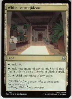 MTG White Lotus Hideout Foil NM Avatar: The Last Airbender Magic 281 - Image 1