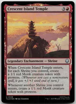 MTG Crescent Island Temple Foil NM Avatar: The Last Airbender Magic 129 - Image 1