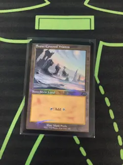 MTG Magic The Gathering Snow-Covered Wastes Foil Retro Frame MH3 - Image 1