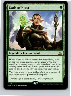 Magic the Gathering Oath of Nissa Oath of the Gatewatch MTG Free Shipping! - Image 1