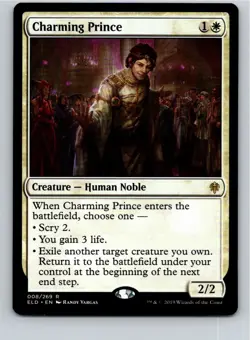 Magic the Gathering Charming Prince Throne of Eldraine MTG Free Shipping! - Image 1