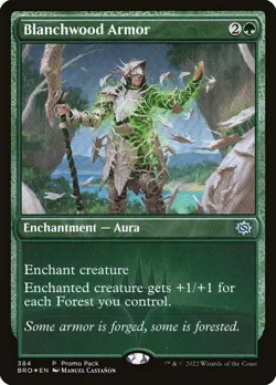 MTG Blanchwood Armor Promopack ** The Brothers' War ** English (NM) - Image 1