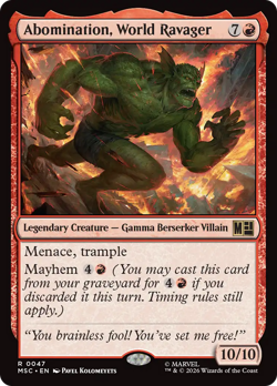 Abomination, World Ravager - 47 - MSC - Near Mint - MTG - Image 1