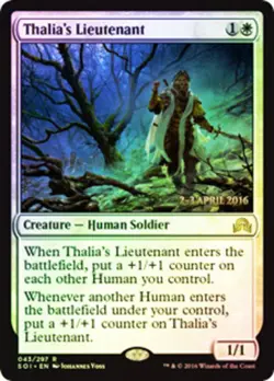 MTG Thalia's Lieutenant - Foil - Prerelease Promo, Prerelease & Release Promos, - Image 1