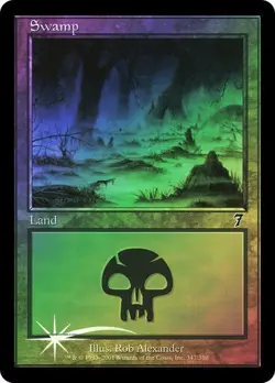 7th Edition MTG FOIL Swamp (#347) Magic - Image 1