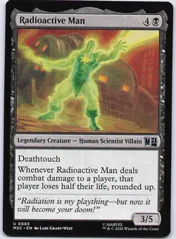 Radioactive Man 665 UC Commander: Marvel Super Heroes MTG NM/M - Image 1