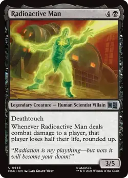 Radioactive Man 665 UC Commander: Marvel Super Heroes MTG NM/M - Image 3
