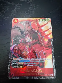 One Piece TCG Monkey D. Luffy ST01-012 Alt Art English OP05 - Image 1