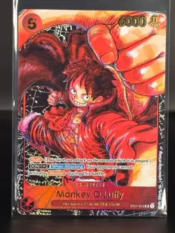 One Piece TCG - Monkey D Luffy - ST01-012 - OP05 Anniversary Alt Art NM - 48 - Image 1