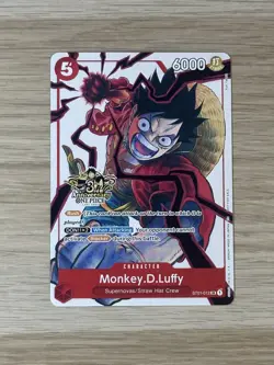 One Piece Card - Monkey D. Luffy (ST01-012) 3rd Anniversary English Alt Art - Image 1