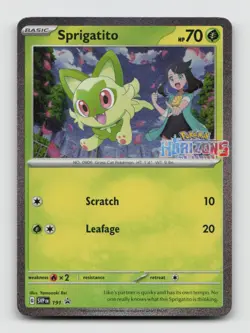 Sprigatito 191 Promo SVP Scarlet & Violet Promo Holo Pokemon Holo NM/M - Image 1