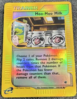 Pokemon TCG Moo-Moo Milk 155/165 Expedition Reverse Holo ENG 2002 - Image 1