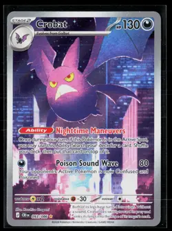 Crobat 093/086 Illustration Rare Holo Chaos Rising Pokemon NM - Image 1