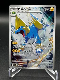 Manectric 089/084 ME Pitch Black Holo Full Art Illustration Rare Pokemon NM - Image 1
