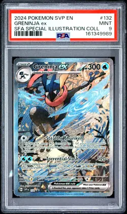2024 POKEMON SVP EN-SV BLACK STAR PROMO #132 GRENINJA EX PSA 9 - Image 1