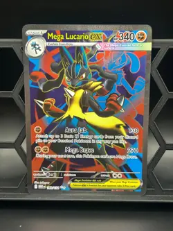 Mega Lucario ex 160/132 Ultra Rare Mega Evolution Pokemon Holo Near Mint - Image 1