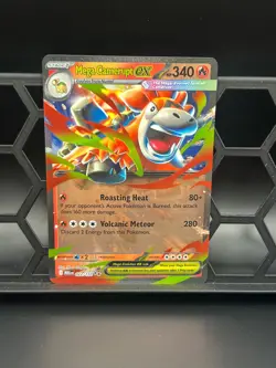 Mega Camerupt ex 022/132 Double Rare Mega Evolution Pokemon Holo Near Mint - Image 1