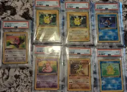 Vintage Pokemon Card Graded Lot 1st Edition WotC PSA 9 8 7 Pikachu Squirtle 7pc - Image 1