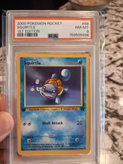 Vintage Pokemon Card Graded Lot 1st Edition WotC PSA 9 8 7 Pikachu Squirtle 7pc - Image 5