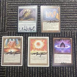 Mtg Mana Crypt Vault Sol Ring Sensei'S Divining Top Lotus Petal Signed - Image 1