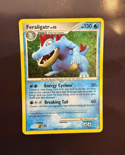 Feraligatr 8/123 SWIRL Pokemon Mysterious Treasures Holo MP - Image 1