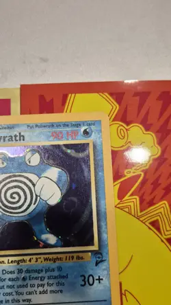 Poliwrath Base Set 2 15/130 Holo Unlimited Holo Rare Pokemon TCG WOTC NM - Image 3