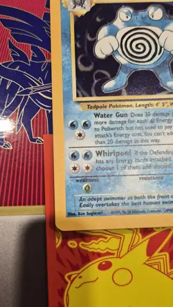 Poliwrath Base Set 2 15/130 Holo Unlimited Holo Rare Pokemon TCG WOTC NM - Image 5