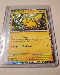 2025 McDonald’s Pokemon - M24EN - Pikachu - FOIL 002/015 Dragon Discovery - Image 1