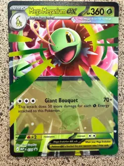 MEGA MEGANIUM EX 034 HOLO P ME: MEGA EVOLUTION PROMO POKEMON NM/M - Image 1