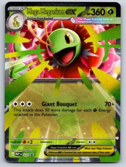 Mega Meganium ex 034 Holo Promo ME: Mega Evolution Promo Pokemon Near Mint - Image 1