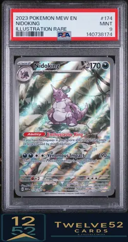 2023 Pokemon Mew En-151 Nidoking 9 PSA - Image 1