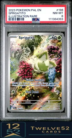 2023 Pokemon Pal En-Paldea Evolved Sprigatito 8 PSA - Image 1