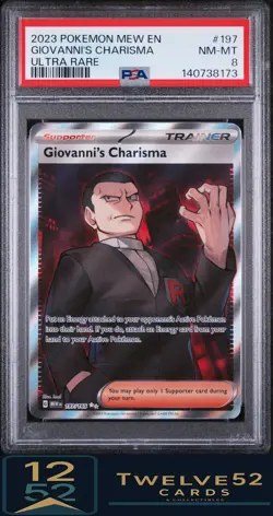 2023 Pokemon Mew En-151 Giovanni'S Charisma 8 PSA - Image 1