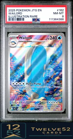 2025 Pokemon Jtg En-Journey Together Wailord 8 PSA - Image 1