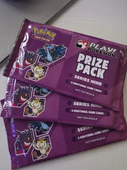 Pokemon Prize Pack Series 9 3X Packs Sealed - Reserved - Image 1