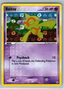 Pokemon Card - Baltoy Hidden Legends 52/101 Reverse Holo - Image 1