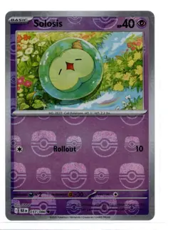 Pokemon Solosis (Master Ball Pattern) Common SV: Black Bolt 037/086 NM - Image 1