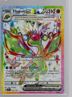 Pokemon Flygon ex Ultra Rare SV08: Surging Sparks 222/191 NM - Image 1