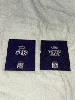 Pokemon TCG: Paldean Fates Players Guide ETB Booklet NM - Image 3
