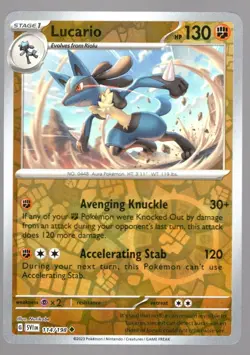 Pokemon Lucario - Uncommon SV01: Scarlet & Violet Base Set 114/198 NM - Image 1