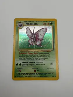 Pokemon Venomoth 13/64 Jungle Holofoil No Symbol Misprint Moderately Played - Image 3
